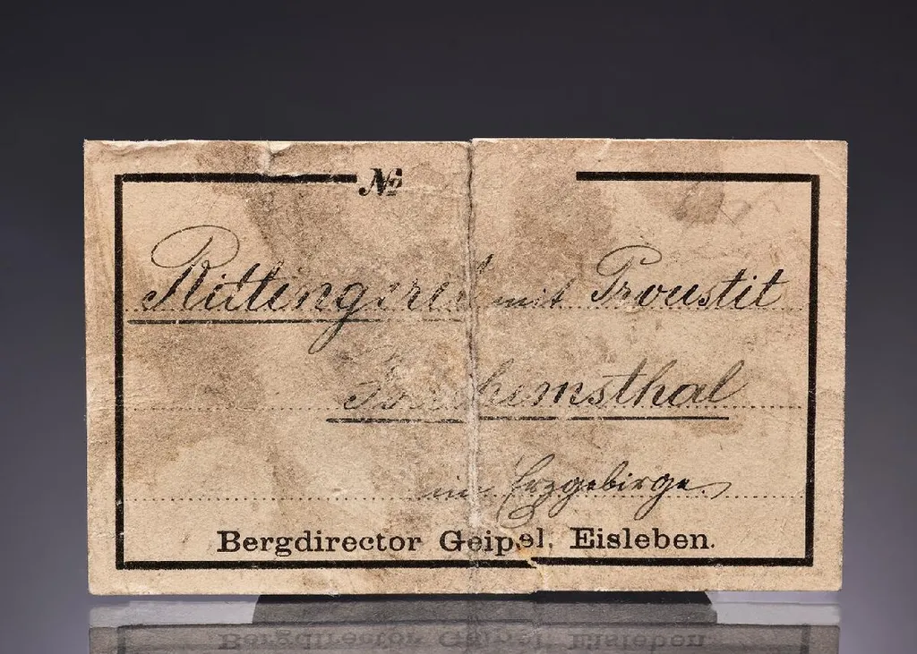 XANTHOCONITE with Proustite on NATIVE Arsenic