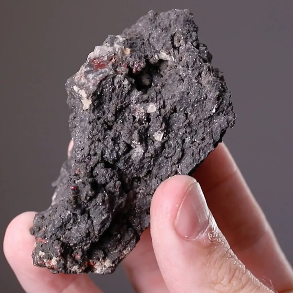 XANTHOCONITE with Proustite on NATIVE Arsenic - image 2