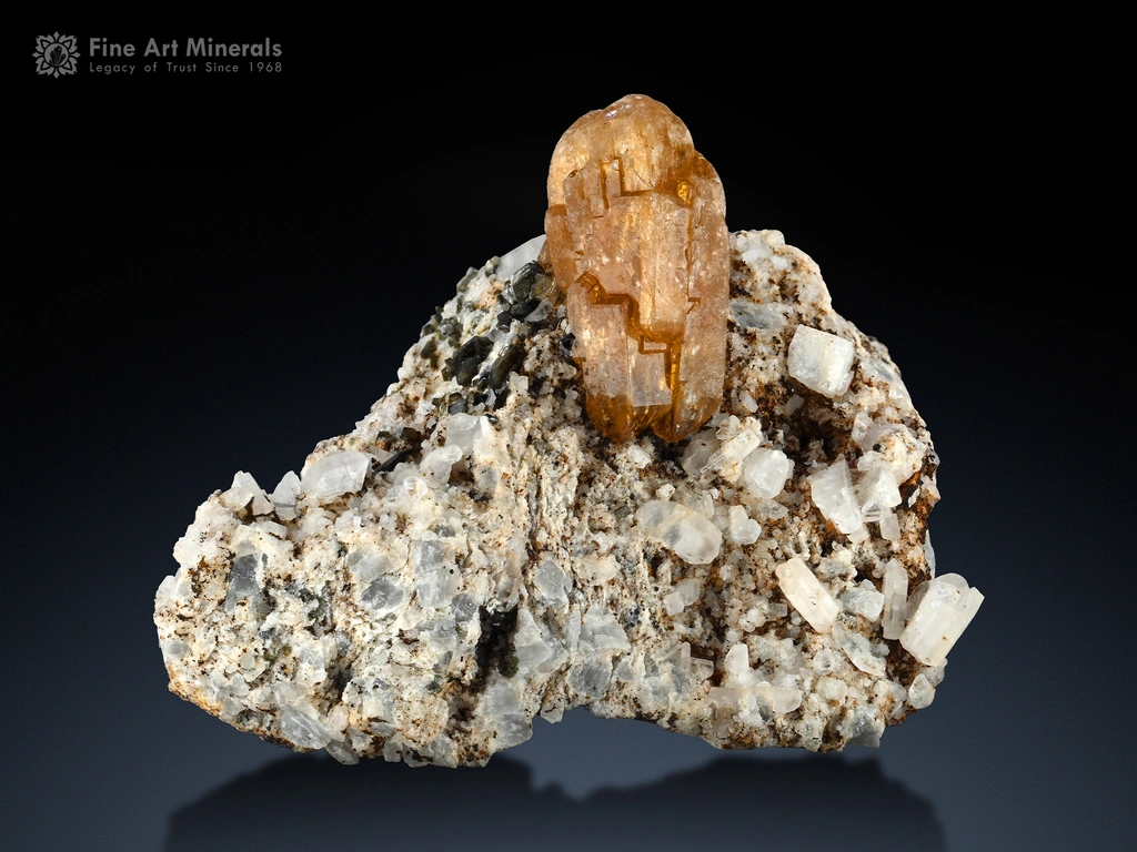 Xenotime from Zagi Mountain, Hameed Abad Kafoor Dheri, Khyber Pakhtunkhwa Province, Pakistan image