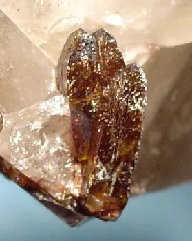Xenotime-(Y), Quartz (Var: Smoky Quartz) - image 2