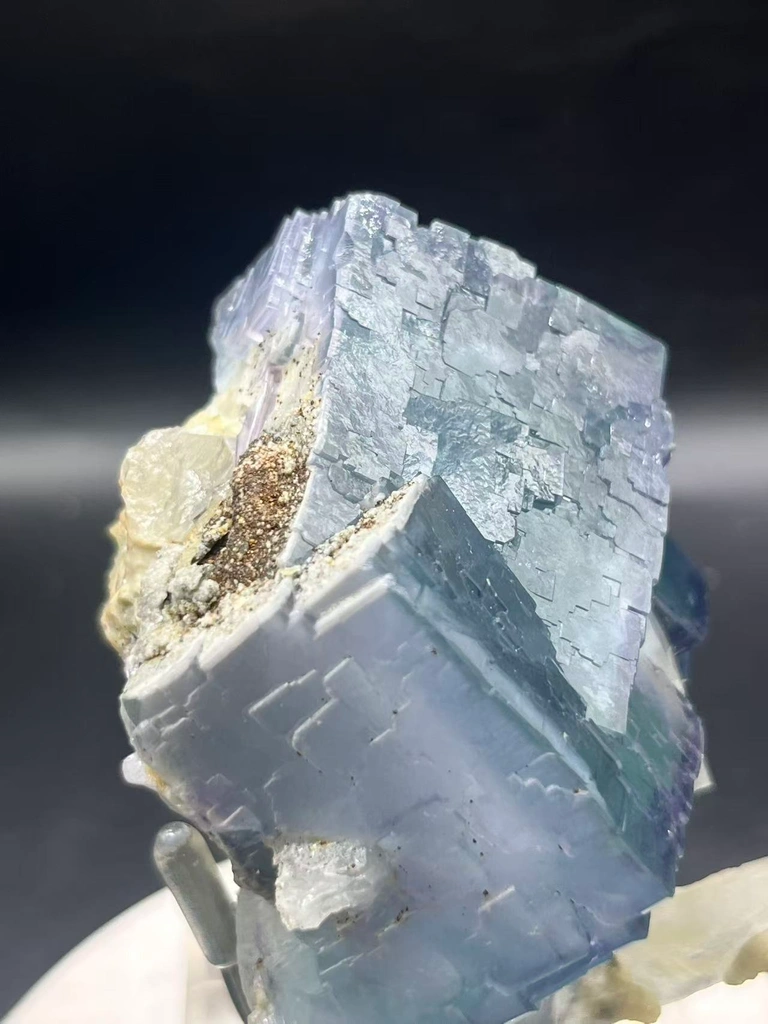 Yaogangxian Blue‑Purple Phantom Fluorite with Quartz, Hunan, China - image 7