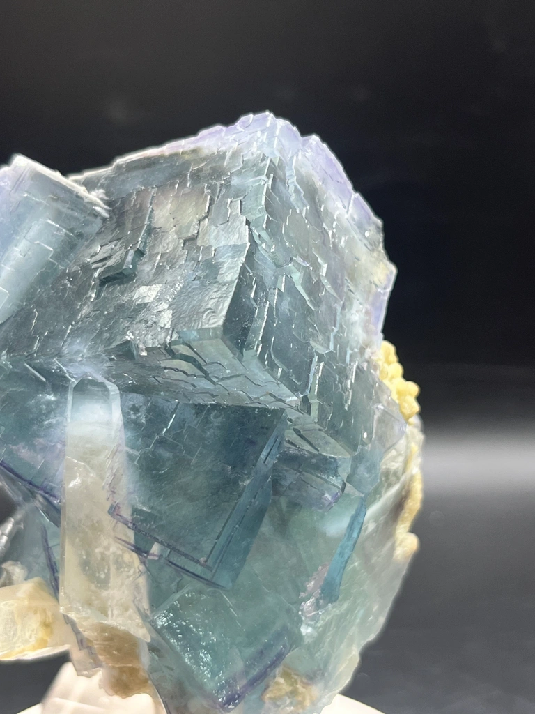 Yaogangxian Blue‑Purple Phantom Fluorite with Quartz, Hunan, China - image 4