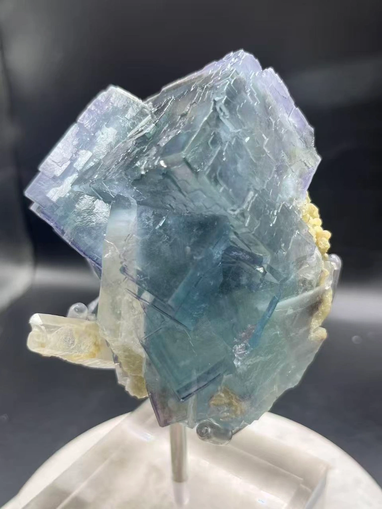 Yaogangxian Blue‑Purple Phantom Fluorite with Quartz, Hunan, China - image 6