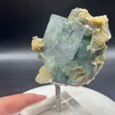 Yaogangxian Teal‑Green Etched Fluorite with Dolomite‑Quartz Matrix, Hunan, China - image 4