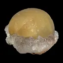 Yellow Botryoidal Fluorite on Amethyst Matrix – Indian Mineral Specimen from Madhya Pradesh - image 3