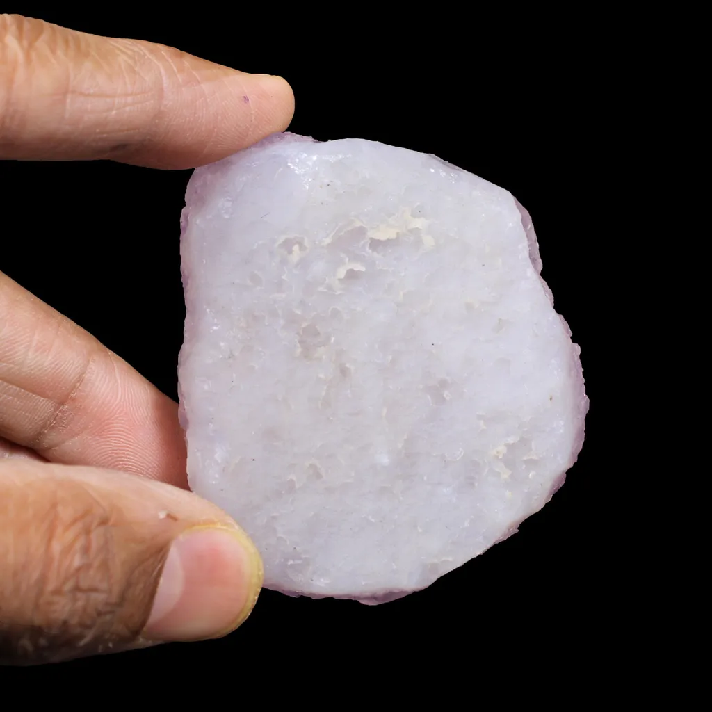 Yellow Botryoidal Fluorite on Lavender Amethyst Natural Specimen from Madhya Pradesh, India - image 5