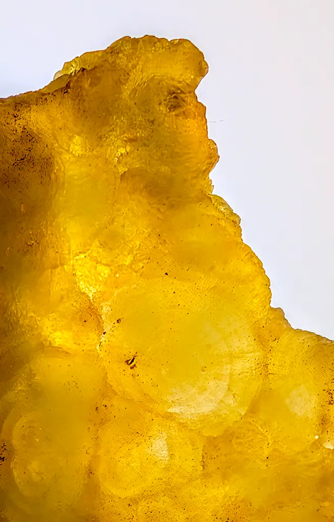 Yellow Brucite with Cluster of Concentric Radial Growth - image 3