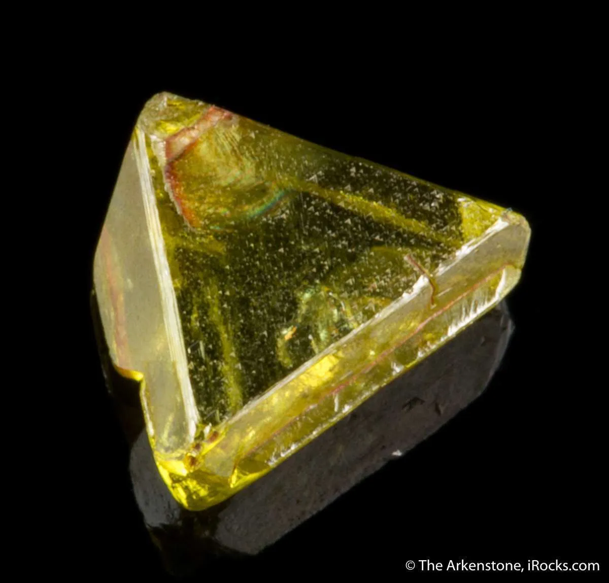 Yellow-Green Diamond (macle twinned) - image 2