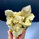 Yellow Lemurian Quartz on Feldspar from Pakistan - image 7