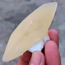 Yellow Terminal  Calcite with Okenite - image 6