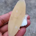 Yellow Terminal  Calcite with Okenite - image 3