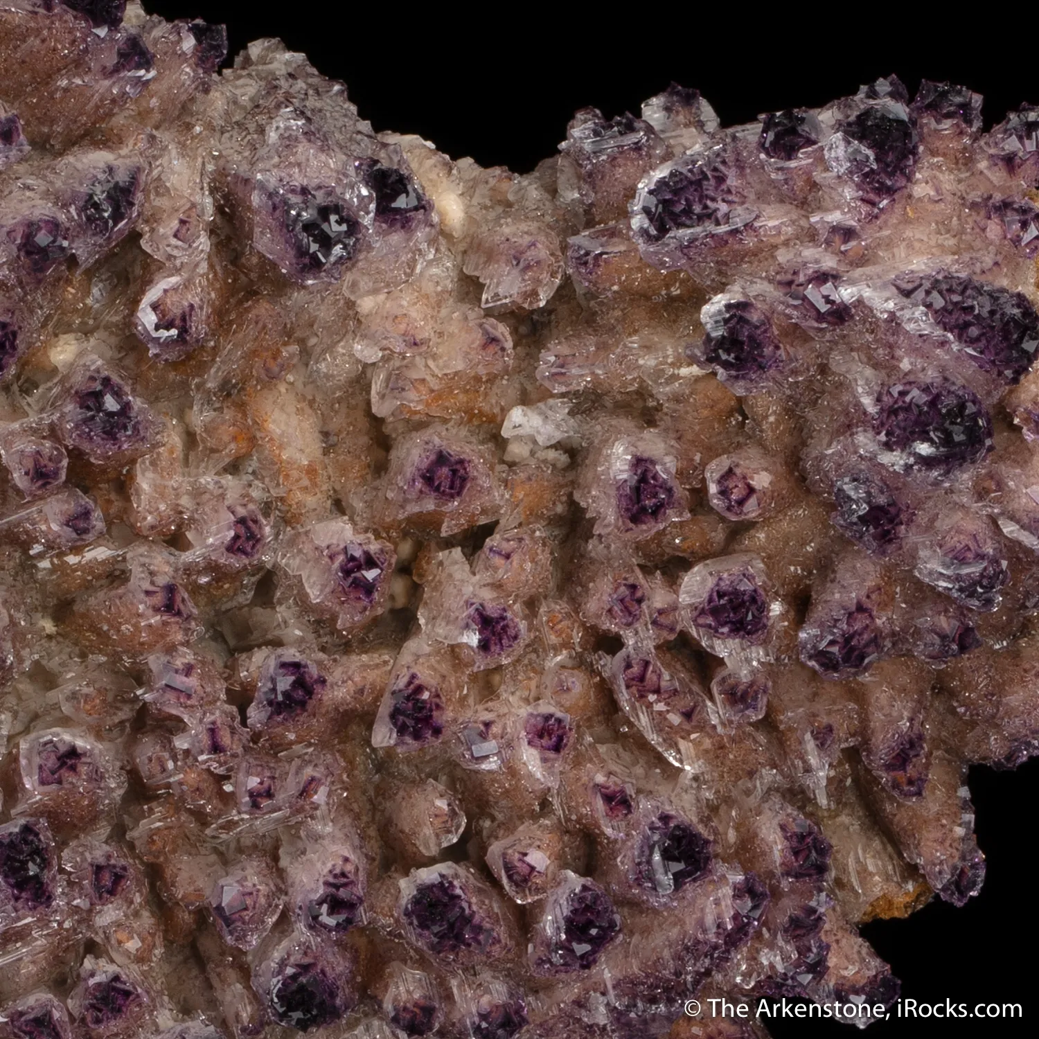 Yttrofluorite (2 generations) on Calcite - image 5