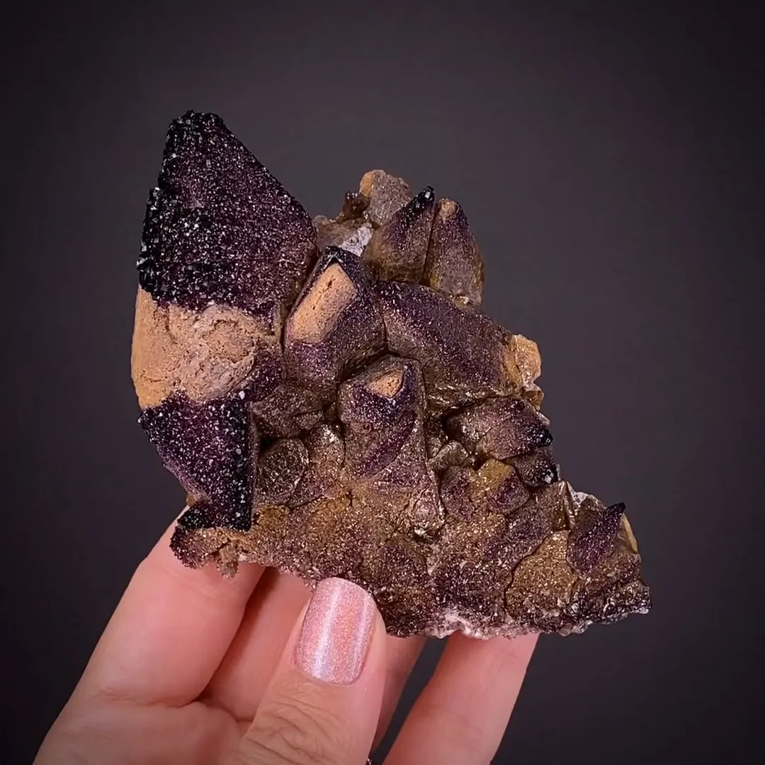 Yttrofluorite on Calcite - image 1