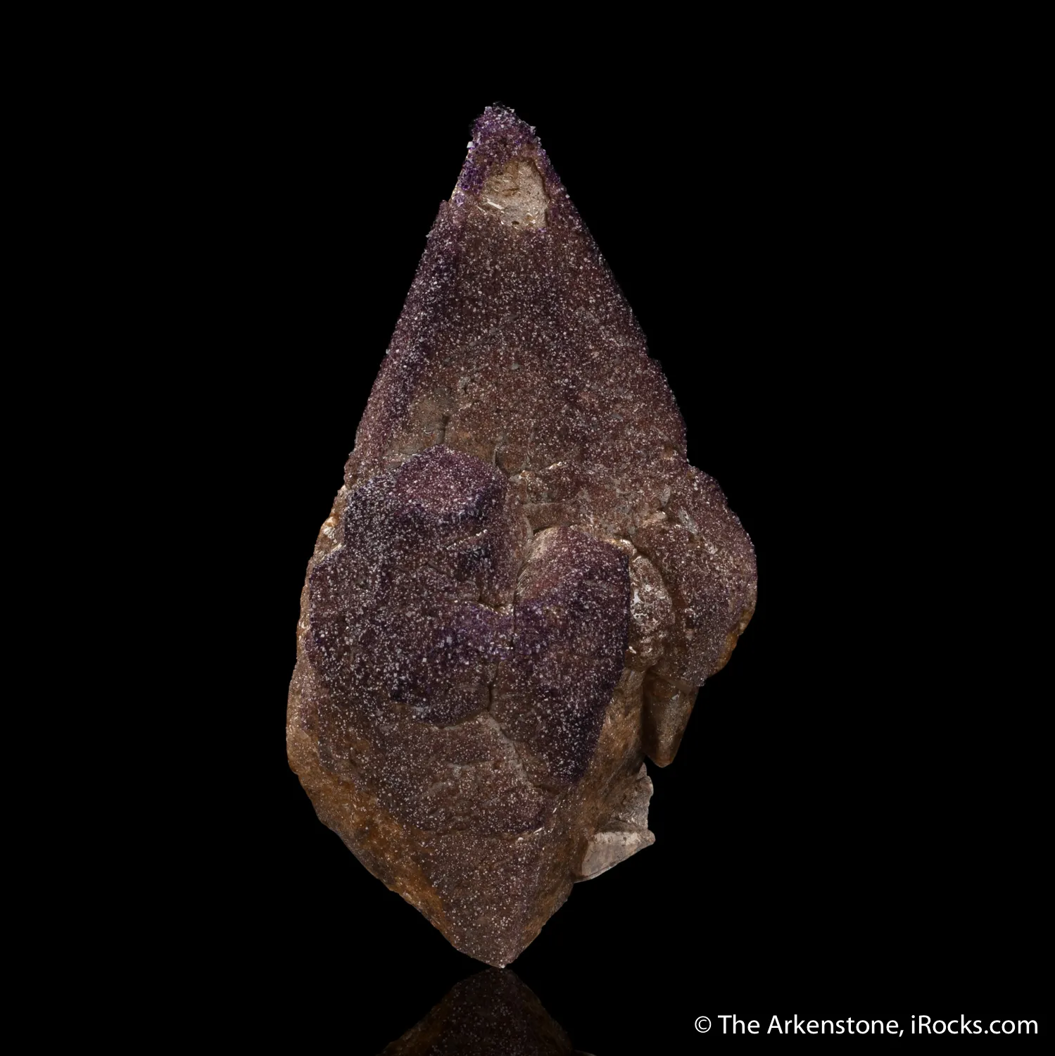 Yttrofluorite on Calcite - image 1