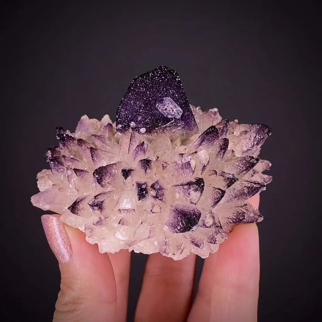 Yttrofluorite on Calcite image