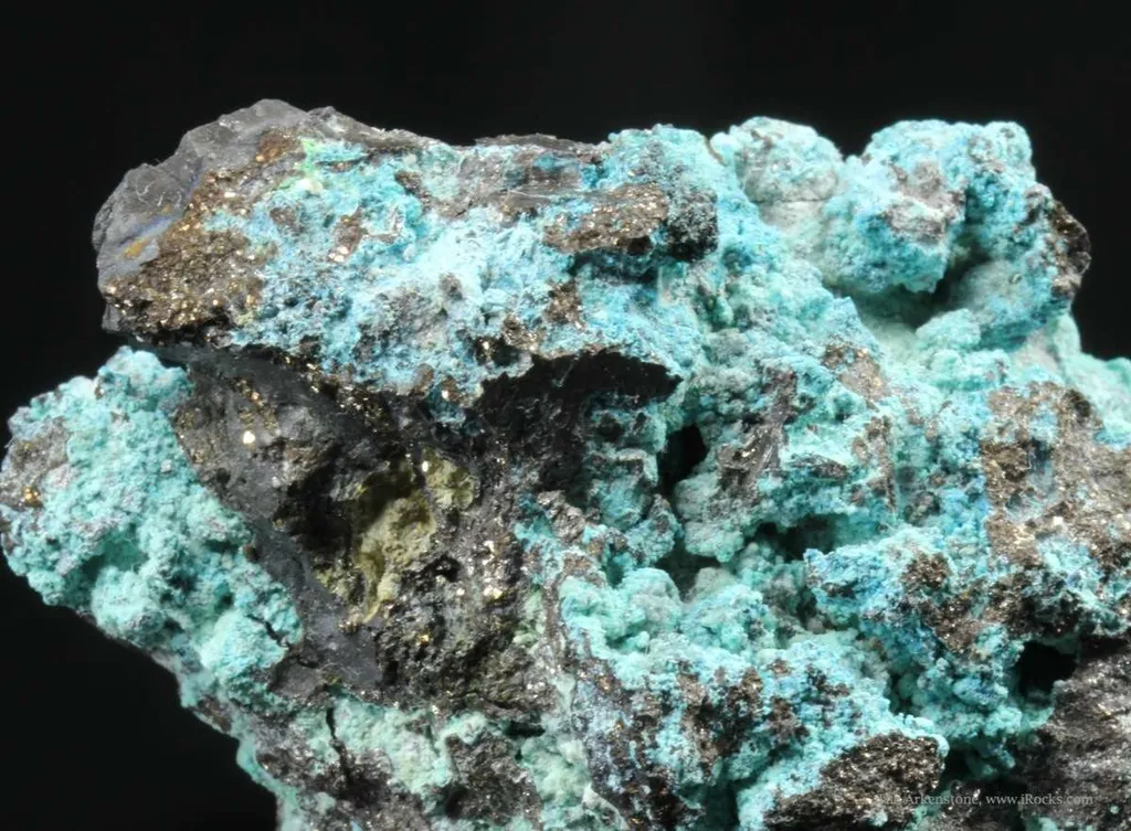 Yvonite (Rare) on Arsenopyrite and Bismuth - image 4