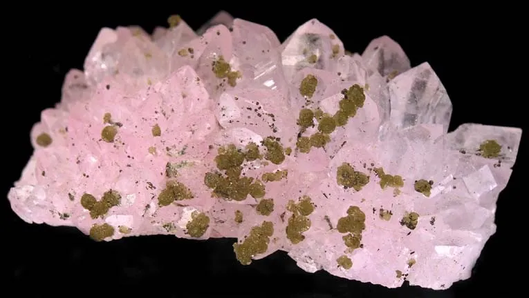 Zanazziite, Quartz (Var: Rose Quartz) image