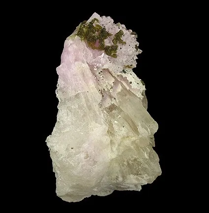 Zanazziite, Quartz (Var: Rose Quartz) image