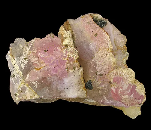 Zanazziite, Quartz (Var: Rose Quartz) image