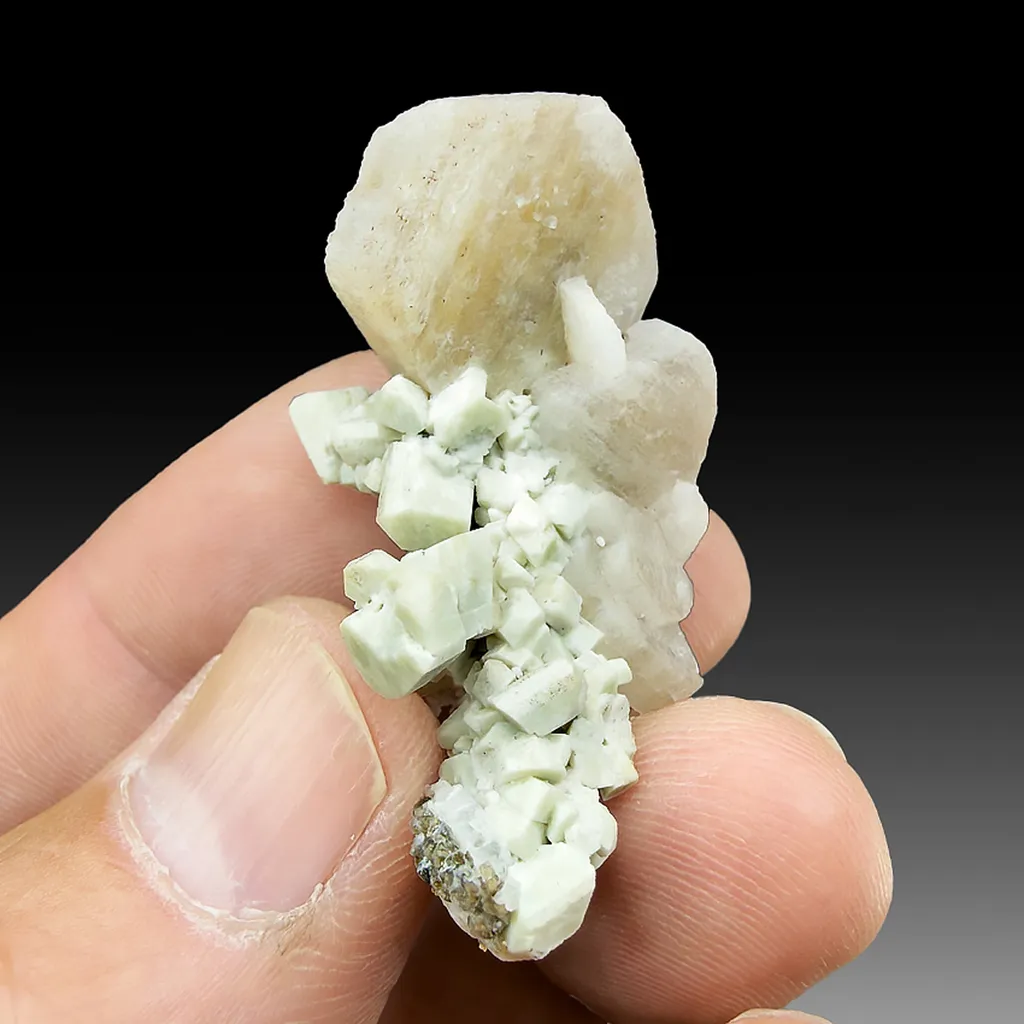 Zektzerite with Albite (repaired) image