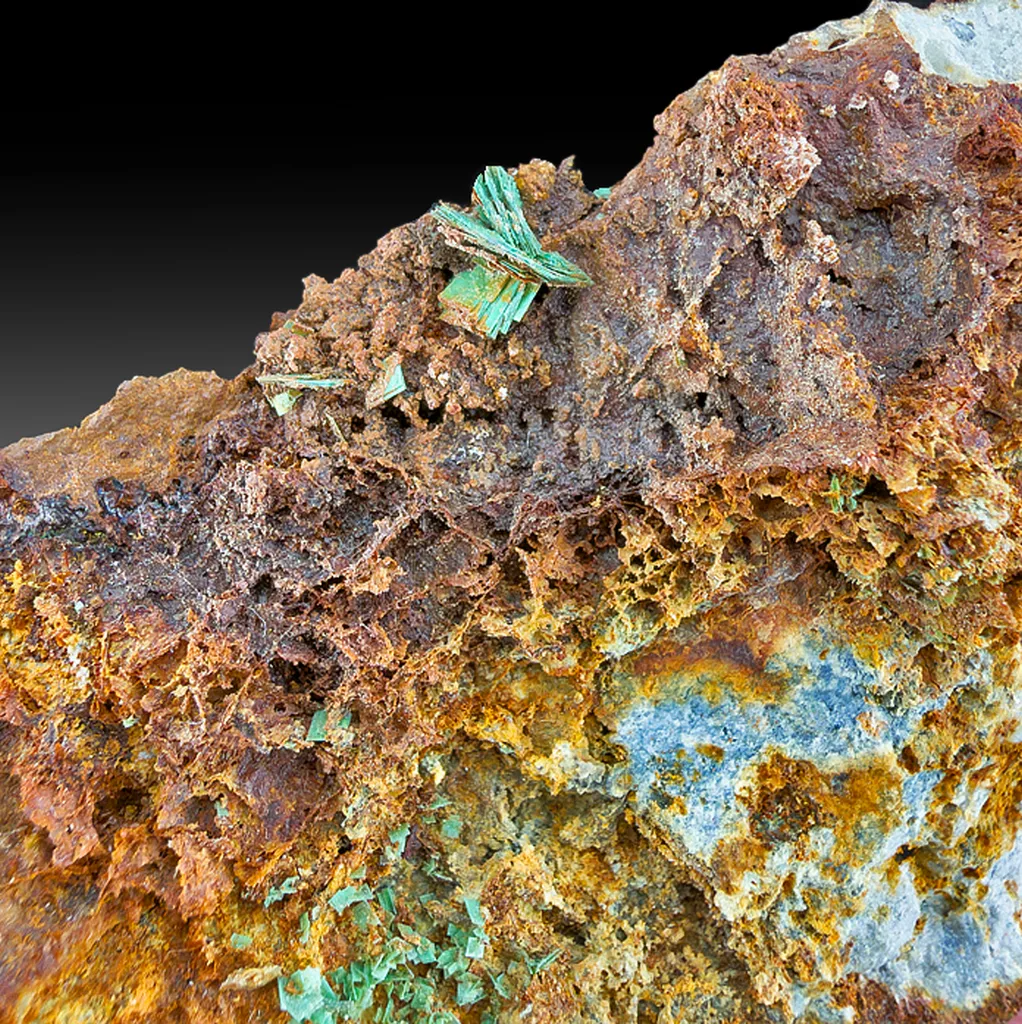 Zeunerite from Majuba Hill Mine, Antelope Mining District, Pershing County, Nevada, USA image
