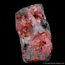 Zincite (co-type locality) on Franklinite - image 4