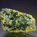 Zincolivenite on Gartrellite - image 1