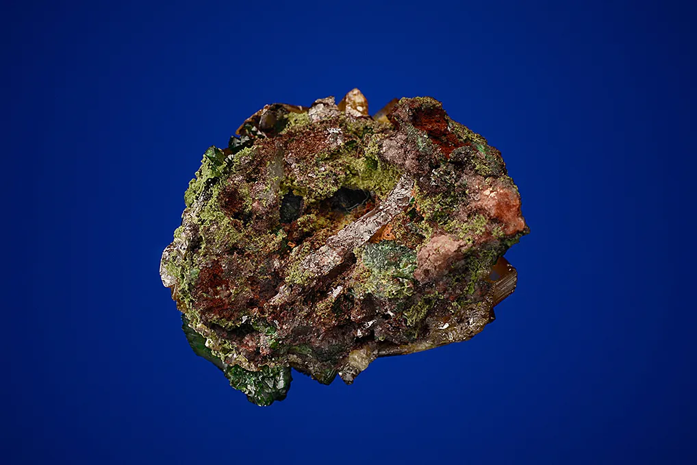 Zincolivenite on Wulfenite - image 2