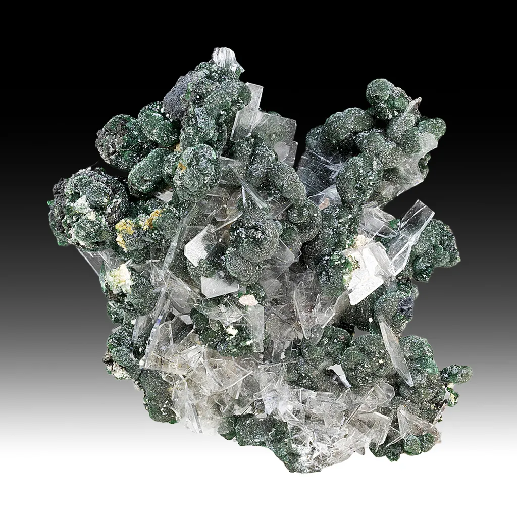 Zincolivenite with Barite image