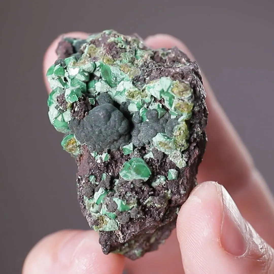 Zincolivenite with Malachite - image 2