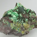 Zincolivenite with Malachite - image 1
