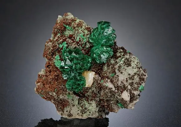 Zincolivenite with Wulfenite - image 1