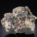 Zinkenite with Calcite and Quartz - image 1