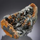 Zinkenite with Chalcostibite and Siderite - image 1