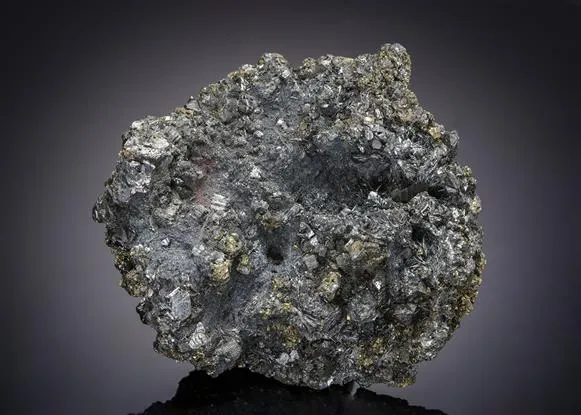 Zinkenite with Sphalerite and Pyrite image