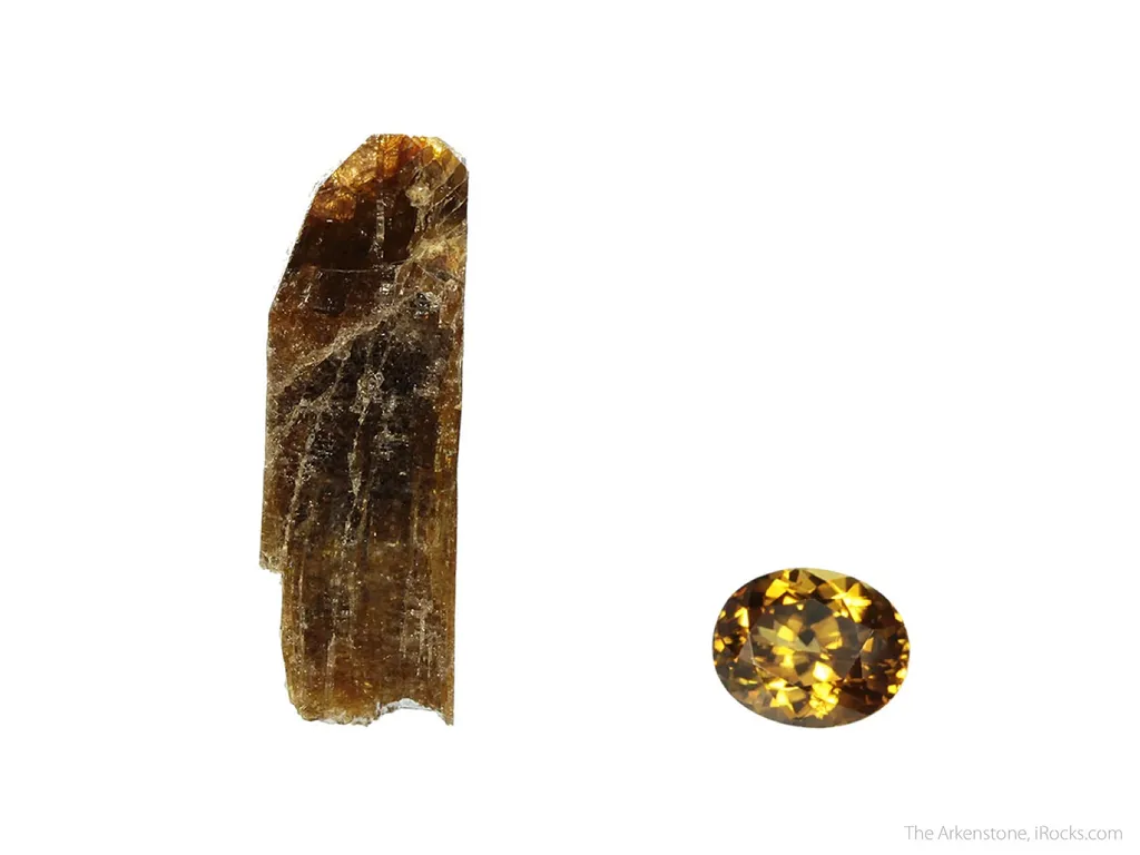 Zircon (rough and cut set) image