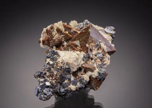 Zircon with Ilmenite and Albite