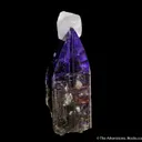 Zoisite var. Tanzanite with Calcite - image 3