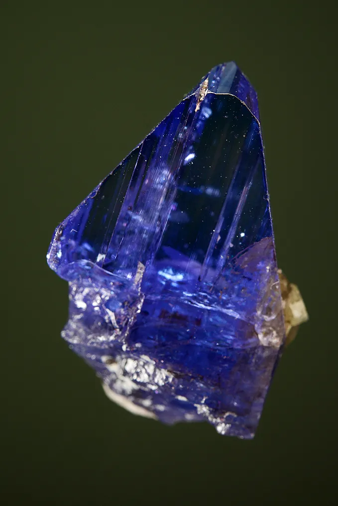 Zoisite var. Tanzanite with Diopside - image 2
