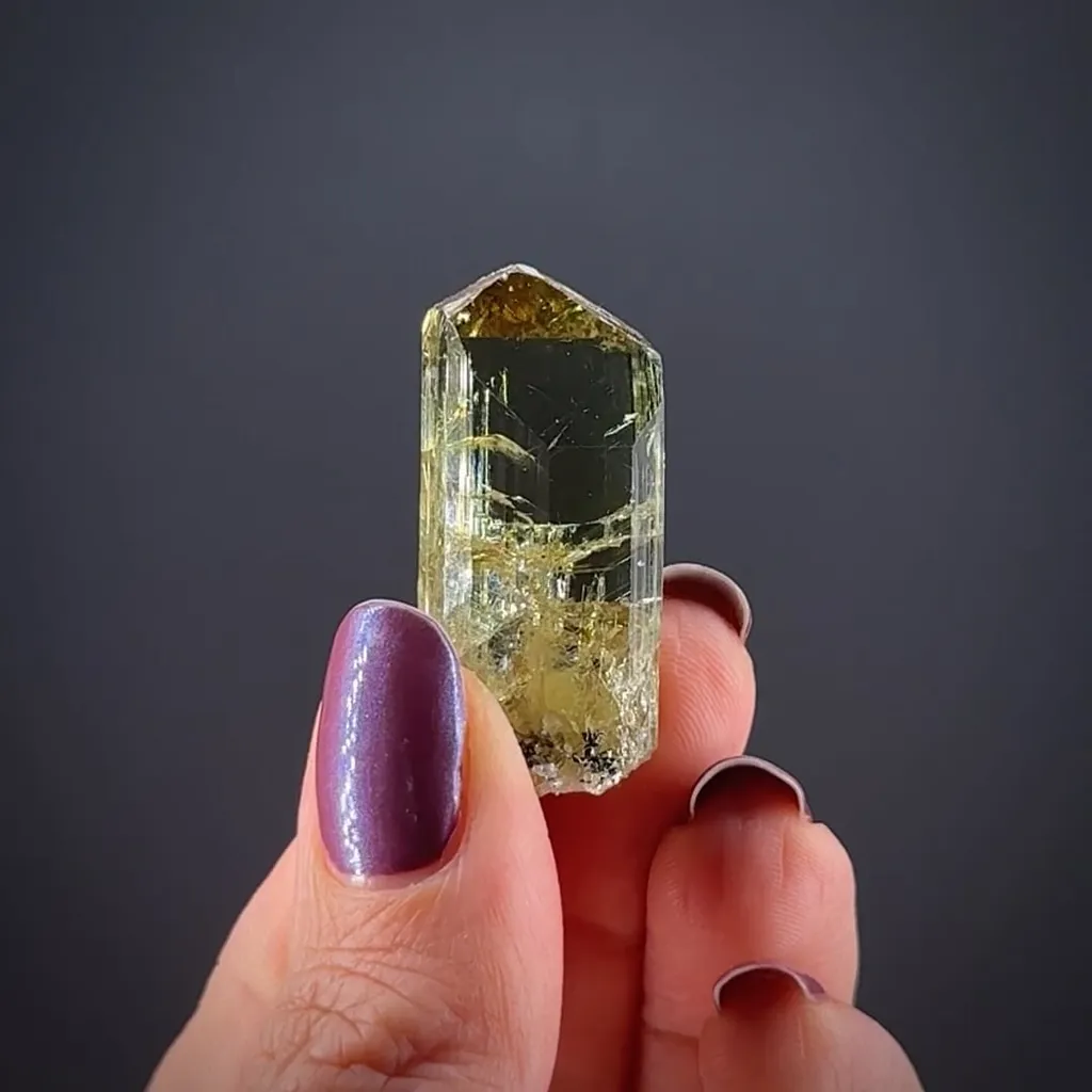 Zoisite var. "Yellow Tanzanite"
