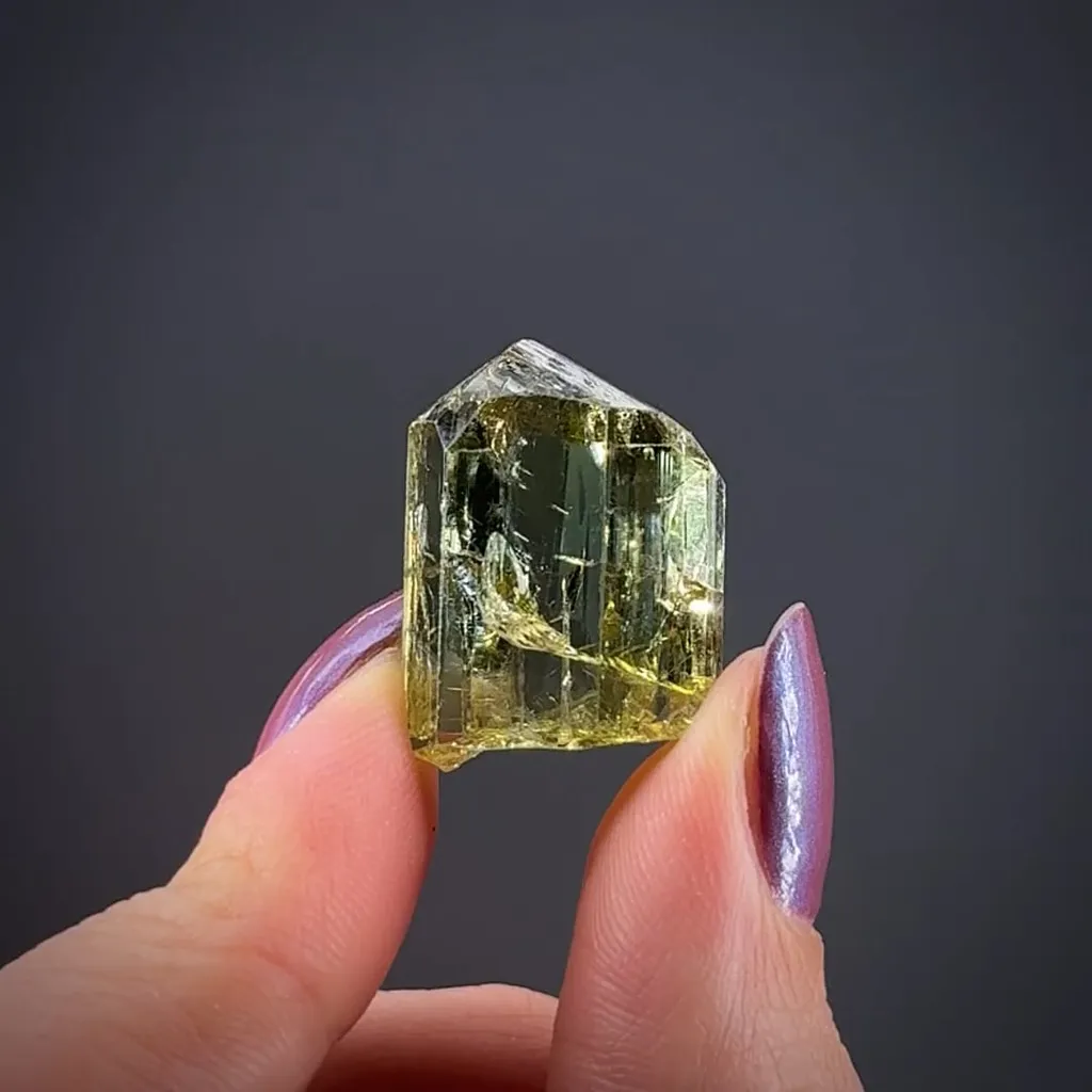 Zoisite var. "Yellow Tanzanite"