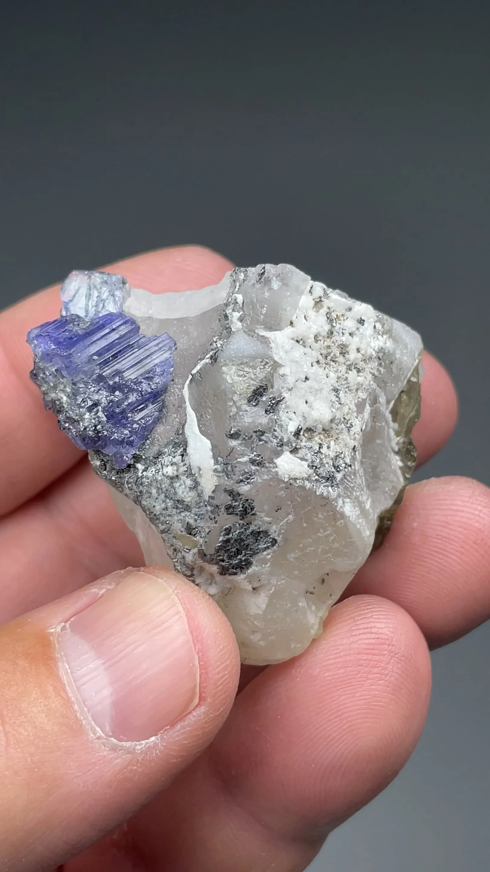 Zoisite with Calcite - image 2