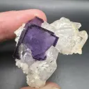 Zoned Fluorite with Quartz from China, Yaogangxian Mine - 10111 - image 5
