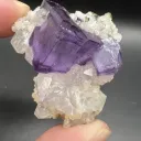Zoned Fluorite with Quartz from China, Yaogangxian Mine - 10111 - image 3