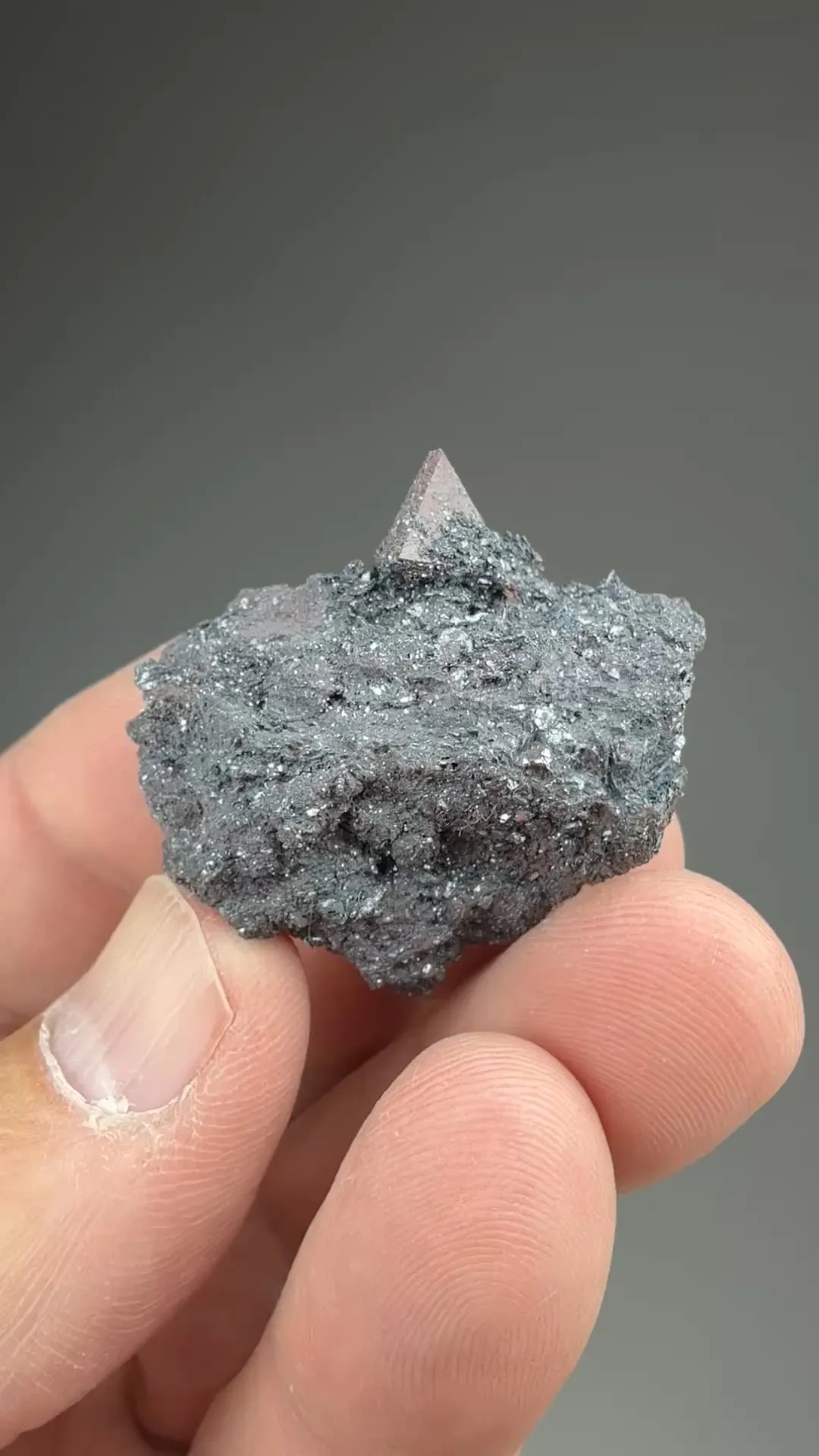Zunyite with Hematite - image 2